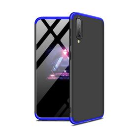 Microsonic CS110-MVI Samsung Galaxy A70 Double Dip 360 Protective Siyah Mavi Kılıf