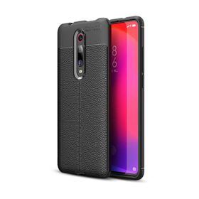 Microsonic CS110-SYH Xiaomi Redmi K20 Deri Dokulu Silikon Siyah Kılıf