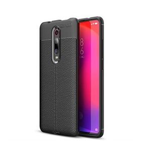 Microsonic CS110-SYH Xiaomi Redmi K20 Deri Dokulu Silikon Siyah Kılıf