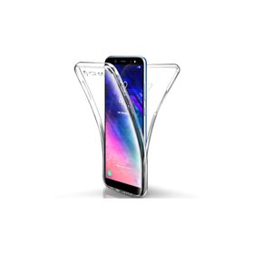 Microsonic CS130-CLR-FB-GLX-A6-2018 Samsung Galaxy A6 2018 6 Tarafı Tam Full Koruma 360 Clear Soft Şeffaf Kılıf