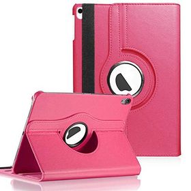 Microsonic CS150-360-ID-11-2018-PMB Apple iPad 11 İnç 2018 A1980 360 Dönerli Stand Deri Pembe Kılıf