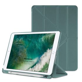 Microsonic CS150-360-ID-9.7-2018-KRZ Apple iPad 9.7 İnç 2018 A1893 360 Dönerli Stand Deri Kırmızı Kılıf