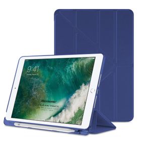 Microsonic CS150-360-ID-9.7-2018-KRZ Apple iPad 9.7 İnç 2018 A1893 360 Dönerli Stand Deri Kırmızı Kılıf