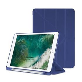 Microsonic CS150-360-ID-9.7-2018-KRZ Apple iPad 9.7 İnç 2018 A1893 360 Dönerli Stand Deri Kırmızı Kılıf