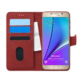 Microsonic CS150-NW-FLP-LTHR-GLX-NOTE5-GLD Samsung Galaxy Note 5 Ultra Slim Leather Design Flip Cover Gold Kılıf