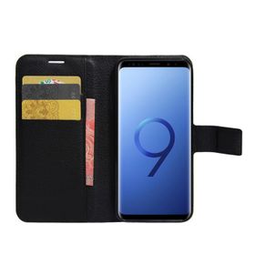 Microsonic CS150-WLT-GLX-S9P-SYH Cüzdanlı Deri Samsung Galaxy S9 Plus Siyah Kılıf