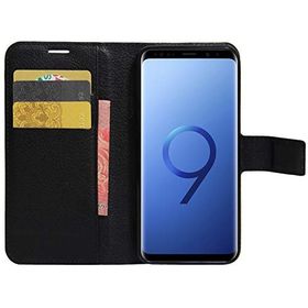 Microsonic CS150-WLT-GLX-S9P-SYH Cüzdanlı Deri Samsung Galaxy S9 Plus Siyah Kılıf