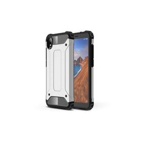 Microsonic CS160-GMS Xiaomi Redmi 7 Rugged Armor Gümüş Kılıf