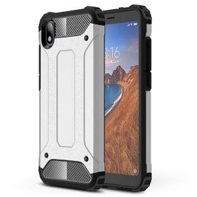 Microsonic CS160-GMS Xiaomi Redmi 7 Rugged Armor Gümüş Kılıf