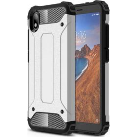 Microsonic CS160-GMS Xiaomi Redmi 7 Rugged Armor Gümüş Kılıf