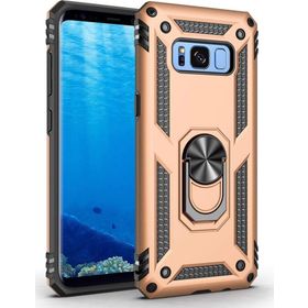 Microsonic CS220-GLD Samsung Galaxy S8 Plus Military Ring Holder Gold Kılıf
