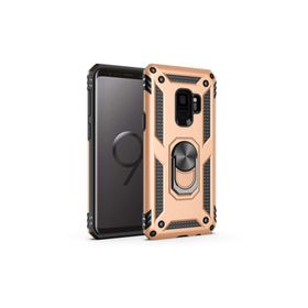Microsonic CS220-GLD Samsung Galaxy S9 Plus Military Ring Holder Gold Kılıf