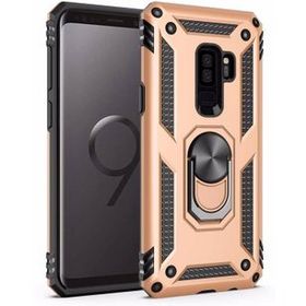 Microsonic CS220-GLD Samsung Galaxy S9 Plus Military Ring Holder Gold Kılıf