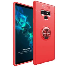 Microsonic CS220-KRZ Samsung Galaxy Note 9 Military Ring Holder Kırmızı Kılıf