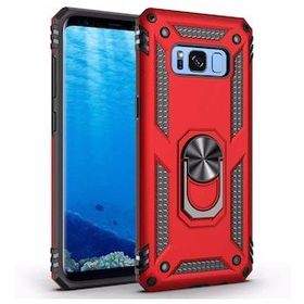 Microsonic CS220-KRZ Samsung Galaxy S8 Plus Military Ring Holder Kırmızı Kılıf