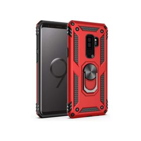 Microsonic CS220-KRZ Samsung Galaxy S9 Plus Military Ring Holder Kırmızı Kılıf