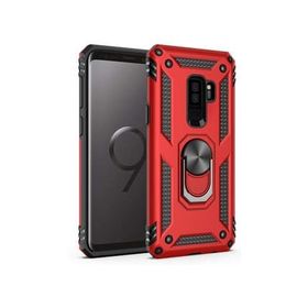 Microsonic CS220-KRZ Samsung Galaxy S9 Plus Military Ring Holder Kırmızı Kılıf