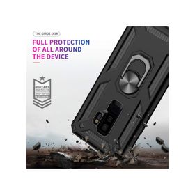 Microsonic CS220-KRZ Samsung Galaxy S9 Plus Military Ring Holder Kırmızı Kılıf