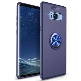 Microsonic CS220-LCV Samsung Galaxy S8 Military Ring Holder Lacivert Kılıf