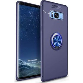 Microsonic CS220-LCV Samsung Galaxy S8 Military Ring Holder Lacivert Kılıf