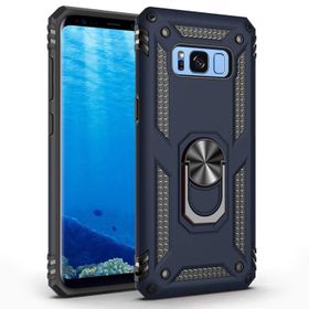Microsonic CS220-LCV Samsung Galaxy S8 Military Ring Holder Lacivert Kılıf
