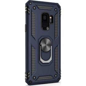 Microsonic CS220-LCV Samsung Galaxy S9 Military Ring Holder Lacivert Kılıf