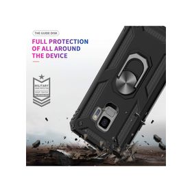 Microsonic CS220-LCV Samsung Galaxy S9 Military Ring Holder Lacivert Kılıf