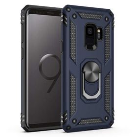 Microsonic CS220-LCV Samsung Galaxy S9 Military Ring Holder Lacivert Kılıf