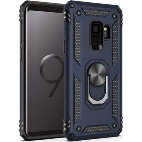 Microsonic CS220-LCV Samsung Galaxy S9 Military Ring Holder Lacivert Kılıf
