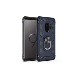 Microsonic CS220-LCV Samsung Galaxy S9 Plus Military Ring Holder Lacivert Kılıf