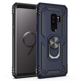 Microsonic CS220-LCV Samsung Galaxy S9 Plus Military Ring Holder Lacivert Kılıf