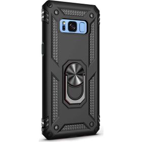 Microsonic CS220-SYH Samsung Galaxy S8 Military Ring Holder Siyah Kılıf