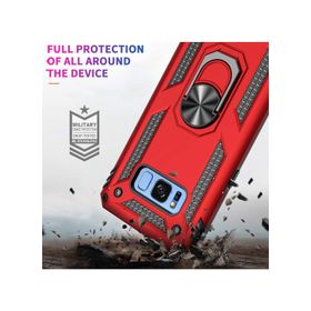 Microsonic CS220-SYH Samsung Galaxy S8 Plus Military Ring Holder Siyah Kılıf
