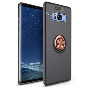 Microsonic CS220-SYH Samsung Galaxy S8 Plus Military Ring Holder Siyah Kılıf