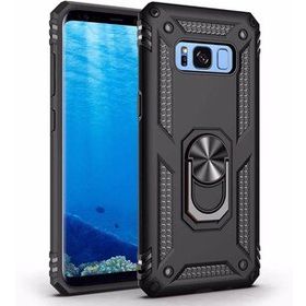 Microsonic CS220-SYH Samsung Galaxy S8 Plus Military Ring Holder Siyah Kılıf