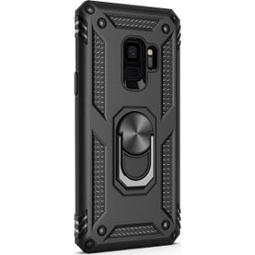 Microsonic CS220-SYH Samsung Galaxy S9 Military Ring Holder Siyah Kılıf