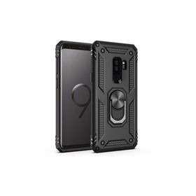 Microsonic CS220-SYH Samsung Galaxy S9 Plus Military Ring Holder Siyah Kılıf