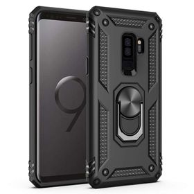 Microsonic CS220-SYH Samsung Galaxy S9 Plus Military Ring Holder Siyah Kılıf