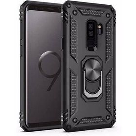Microsonic CS220-SYH Samsung Galaxy S9 Plus Military Ring Holder Siyah Kılıf