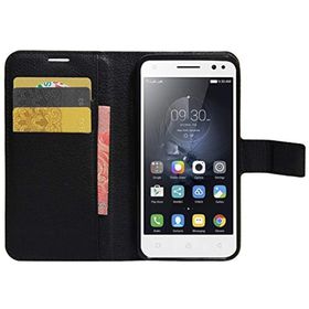 Microsonic Cüzdanlı Deri Lenovo S1 Lite Siyah Kılıf