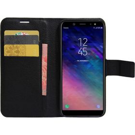 Microsonic Cüzdanlı Deri Samsung Galaxy A6 Plus 2018 Siyah Kılıf