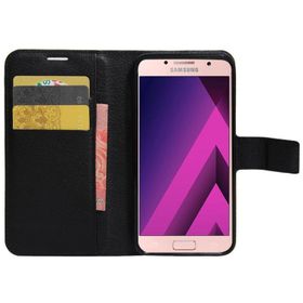 Microsonic Cüzdanlı Deri Samsung Galaxy A7 2017 Siyah Kılıf