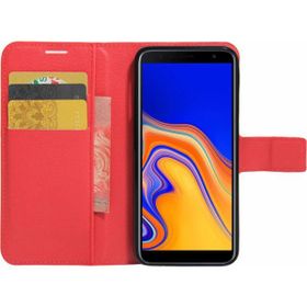 Microsonic Cüzdanlı Deri Samsung Galaxy J4 Core Kırmızı Kılıf