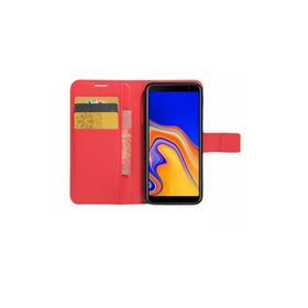 Microsonic Cüzdanlı Deri Samsung Galaxy J4 Core Kırmızı Kılıf