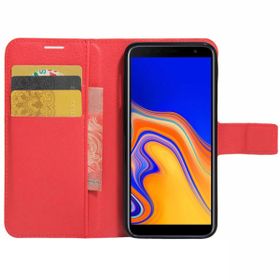 Microsonic Cüzdanlı Deri Samsung Galaxy J4 Core Kırmızı Kılıf