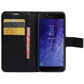 Microsonic Cüzdanlı Deri Samsung Galaxy J4 Core Siyah Kılıf