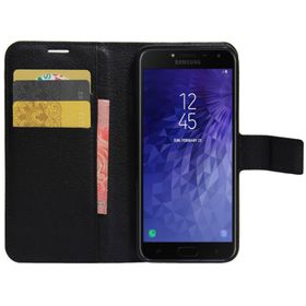 Microsonic Cüzdanlı Deri Samsung Galaxy J4 Core Siyah Kılıf