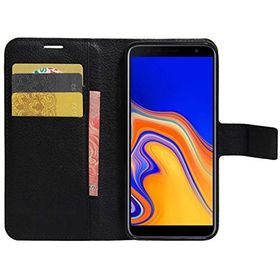 Microsonic Cüzdanlı Deri Samsung Galaxy J4 Plus Siyah Kılıf