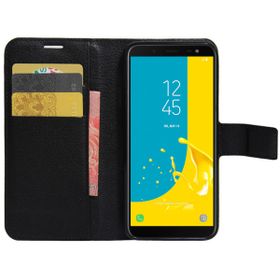 Microsonic Cüzdanlı Deri Samsung Galaxy J6 Siyah Kılıf