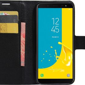 Microsonic Cüzdanlı Deri Samsung Galaxy J6 Siyah Kılıf